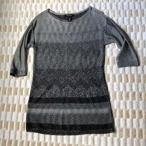 Silver and gray tunic dress